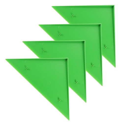 WOONEKY 4 STÜCKE Tischfußball Tischkantenschutz Dreieckige Eckenschützer Grün Passend für Kickertische Kratzer Einfach zu Reinigen und Universelles Design von WOONEKY
