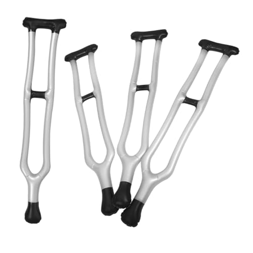 WOONEKY 4 Stück Aufblasbare Gehhilfe Teiliges PVC Großer Aufblasbarer Gehstock Bühnenrequisite Verstellbar für Party Karneval Cosplay WOONEKY 4 Stück Aufblasbare Gehhilfe Teiliges PVC Großer Aufblasbarer Gehstock Bühnenrequisite Verstellbar für Party Karneval Cosplay von WOONEKY