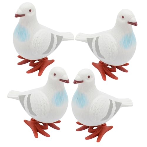 WOONEKY 4 Stück Aufziehspielzeug Kleine Tauben Wind Up für Lustige Cartoon Tiere Kleine Spielfiguren als Mitgebsel für Kindergeburtstag und Party WOONEKY 4 Stück Aufziehspielzeug Kleine Tauben Wind Up für Lustige Cartoon Tiere Kleine Spielfiguren als Mitgebsel für Kindergeburtstag und Party von WOONEKY