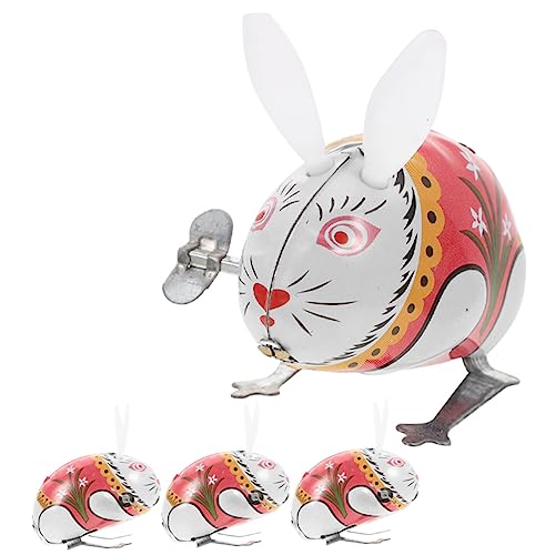 WOONEKY 4 Stück Aufziehspielzeug Osterhasen Blechspielzeug für Mitgebsel für Partys und Ostern Interaktive Spielzeuge für Kleinkinder Farbenfrohes Design Sicher und Leicht zu Handhaben WOONEKY 4 Stück Aufziehspielzeug Osterhasen Blechspielzeug für Mitgebsel für Partys und Ostern Interaktive Spielzeuge für Kleinkinder Farbenfrohes Design Sicher und Leicht zu Handhaben von WOONEKY