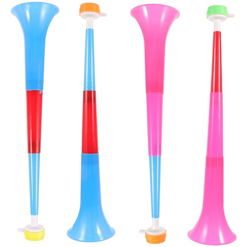 WOONEKY 4 Stück Lustige Trompeten Spielzeuge für Sportveranstaltungen Bunte Fans Horn Requisiten für Partys und Feiern Zufällige Farbe WOONEKY 4 Stück Lustige Trompeten Spielzeuge für Sportveranstaltungen Bunte Fans Horn Requisiten für Partys und Feiern Zufällige Farbe von WOONEKY