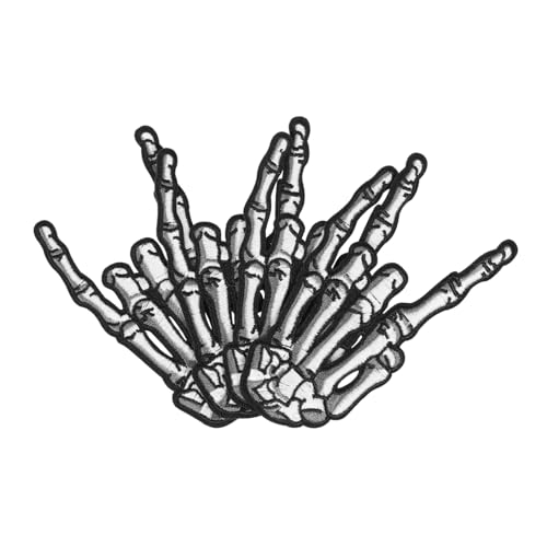 WOONEKY 4 Stück Teiliges Bestickte Aufnäher Schädel Herz Motiv Strapazierfähige Kleidungspatches zum Aufbügeln Multifunktionale DIY Applikationen für Jacken Rucksäcke Hüte und Jeans WOONEKY 4 Stück Teiliges Bestickte Aufnäher Schädel Herz Motiv Strapazierfähige Kleidungspatches zum Aufbügeln Multifunktionale DIY Applikationen für Jacken Rucksäcke Hüte und Jeans von WOONEKY