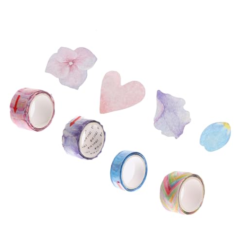WOONEKY 4 Stück Teiliges Japanisches Washi Tape Dekorative Bunte Klebebänder mit Floralen Mustern Handbuchgeeignet Rückstandsfrei Abziehbar Vielseitig für Scrapbooking DIY Geschenke und WOONEKY 4 Stück Teiliges Japanisches Washi Tape Dekorative Bunte Klebebänder mit Floralen Mustern Handbuchgeeignet Rückstandsfrei Abziehbar Vielseitig für Scrapbooking DIY Geschenke und von WOONEKY
