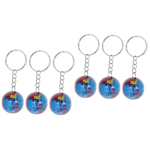 WOONEKY 40 Stück Erde Schlüsselanhänger Lustige Taschenanhänger für Party Dekoration Rucksack Accessoires und Schlüsselring Dekorationen von WOONEKY