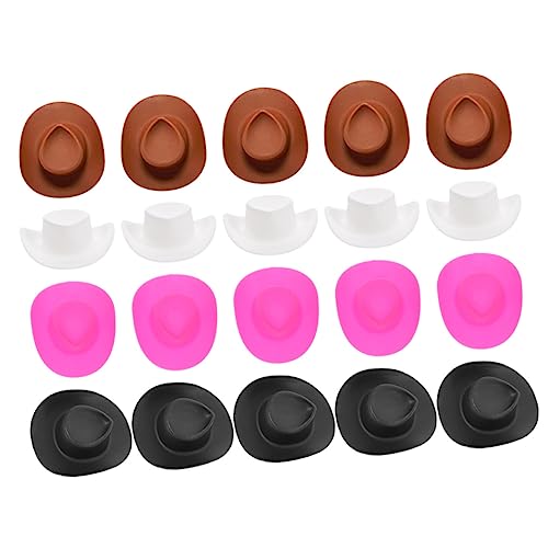 WOONEKY 40 Stück Mini Cowgirl Hüte Kunststoff Mini Cowboyhüte für Puppen Cake Decoration Party Deko Süße Bastelaccessoires für Kreative Feiern und Puppenhaus Dekorationen WOONEKY 40 Stück Mini Cowgirl Hüte Kunststoff Mini Cowboyhüte für Puppen Cake Decoration Party Deko Süße Bastelaccessoires für Kreative Feiern und Puppenhaus Dekorationen von WOONEKY
