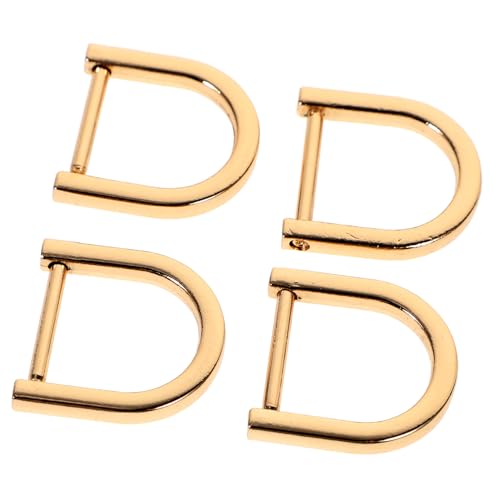WOONEKY 4Stücke D-ringe aus Zinklegierung Halbkreisförmige D-ringe für Taschen und Gepäck Goldene D-schnallen Zubehör für Handtaschen Rucksäcke und Diy-projekte WOONEKY 4Stücke D-ringe aus Zinklegierung Halbkreisförmige D-ringe für Taschen und Gepäck Goldene D-schnallen Zubehör für Handtaschen Rucksäcke und Diy-projekte von WOONEKY