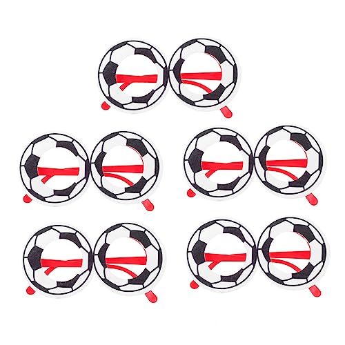 WOONEKY 5 Stück Fußballbrillen aus Lustige Partybrille für Wm Feiern für Erwachsene und Leicht und Robust Sicher und Bequem zu Tragen WOONEKY 5 Stück Fußballbrillen aus Lustige Partybrille für Wm Feiern für Erwachsene und Leicht und Robust Sicher und Bequem zu Tragen von WOONEKY