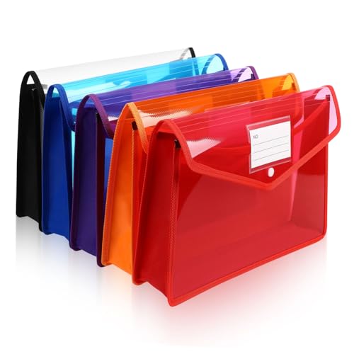 WOONEKY 5 Stück Plastiktüte Knopfschnalle Reiseordner Brieftaschenordner aus Kunststoff durchsichtiger Aktenbeutel Button-Dateiordner Ordner für Dokument löschen Ordner für pp WOONEKY 5 Stück Plastiktüte Knopfschnalle Reiseordner Brieftaschenordner aus Kunststoff durchsichtiger Aktenbeutel Button-Dateiordner Ordner für Dokument löschen Ordner für pp von WOONEKY