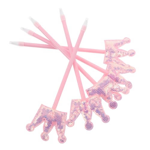 WOONEKY 5 Stück Teiliges Glitter Kugelschreiber mit Kronenmotiv Bunte Tinte Kreative Schreibstifte für Mädchen und Frauen für Schule Büro Partybedarf WOONEKY 5 Stück Teiliges Glitter Kugelschreiber mit Kronenmotiv Bunte Tinte Kreative Schreibstifte für Mädchen und Frauen für Schule Büro Partybedarf von WOONEKY