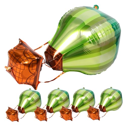 WOONEKY 5stücke Heißluftballon Dekoration Ballon Für Babyparty Und Geburtstagsfeier Folienballons Mit Aluminiumfolie Partydeko Für Tisch Und Raum Auffälliges Ornament von WOONEKY
