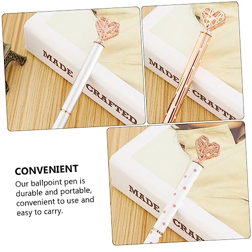 WOONEKY 5 Stück Teiliges Metall Kugelschreiber Herzform Pastellfarben Eleganter Schreibstift für Schule Büro Unterschriften Stifte Geschenkidee Valentinstag Edition WOONEKY 5 Stück Teiliges Metall Kugelschreiber Herzform Pastellfarben Eleganter Schreibstift für Schule Büro Unterschriften Stifte Geschenkidee Valentinstag Edition von WOONEKY
