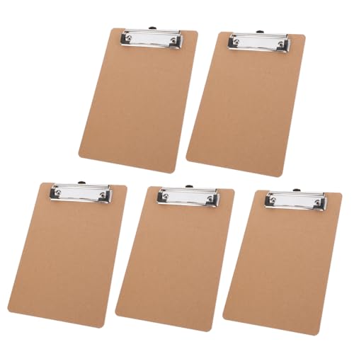 WOONEKY 5 Stück Teiliges Tragbares Klemmbrett Robustes Holz und Eisenmaterial Flexibles Schreibbrett mit Dokumentenclip Vielseitig für Büro Schule und Zuhause Geeignet WOONEKY 5 Stück Teiliges Tragbares Klemmbrett Robustes Holz und Eisenmaterial Flexibles Schreibbrett mit Dokumentenclip Vielseitig für Büro Schule und Zuhause Geeignet von WOONEKY