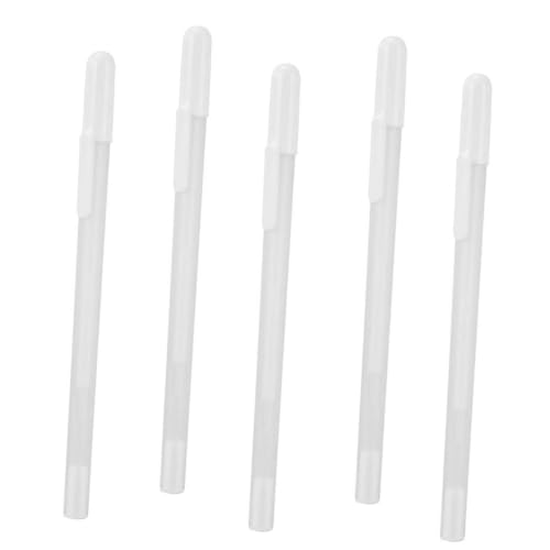 WOONEKY 5 Stück Teiliges Weiße Gelstifte Spitze Metallic Marker Stifte für Illustration Zeichnung Dunklem Papier für Scrapbooking Basteln Karten Gestalten von WOONEKY