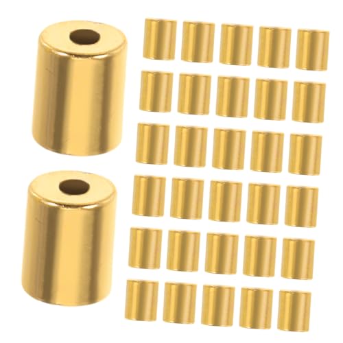 WOONEKY 50 Stück Earring Backs Kupfer Ohrstecker Verschluss Rutsch Zylinderform Schmuckzubehör für Damen Ohrstecker Ersatzteile DIY Schmuckherstellung von WOONEKY