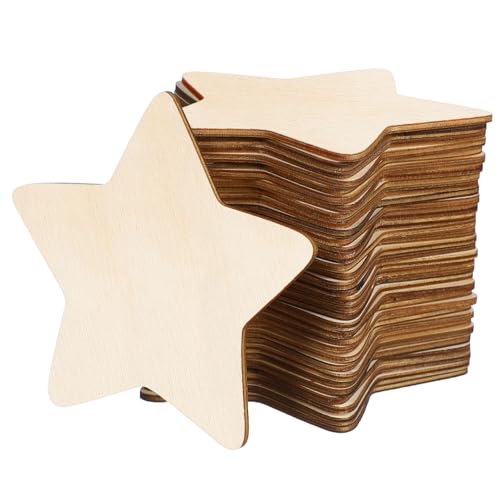 WOONEKY 50 Stück Fünfzackige Holzscheiben Unbehandelte DIY Holzchips für Kinderhandwerk Kreative Graffiti Zubehör Feinmotorik und Fantasie WOONEKY 50 Stück Fünfzackige Holzscheiben Unbehandelte DIY Holzchips für Kinderhandwerk Kreative Graffiti Zubehör Feinmotorik und Fantasie von WOONEKY
