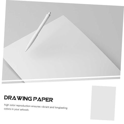 WOONEKY 50 Stück Markerpapier M² für Zeichnungen Doodles und Schulprojekte Hochwertiges Zeichenpapier für Künstler mit Starker Farbwiedergabe und Blutungsfreier Nutzung von WOONEKY