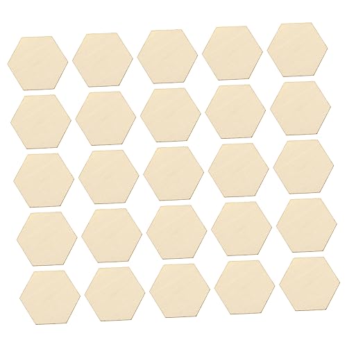 WOONEKY 50 Stück Sechseckige Buchenholzscheiben Holzplättchen für DIY Handwerk Basteln Holzornamente für Hochzeit Geburtstag Weihnachtsdekorationen WOONEKY 50 Stück Sechseckige Buchenholzscheiben Holzplättchen für DIY Handwerk Basteln Holzornamente für Hochzeit Geburtstag Weihnachtsdekorationen von WOONEKY