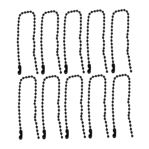 WOONEKY 50 Stück Teilig Bunte Gedruckte Wellenperlenkette Eisen Dekokette Anhängerkette Schwarz Langlebig Vielseitig für Schmuck Basteln Party Reise Strand WOONEKY 50 Stück Teilig Bunte Gedruckte Wellenperlenkette Eisen Dekokette Anhängerkette Schwarz Langlebig Vielseitig für Schmuck Basteln Party Reise Strand von WOONEKY
