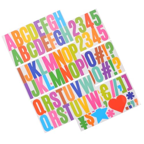 WOONEKY 6 Blätter Bunte Selbstklebende Alphabet Zahlen Aufkleber Multifunktionale DIY Buchstaben Sticker für Briefkästen Aufbewahrungsboxen Grußkarten und Bastelprojekte Wasserfest Einfach WOONEKY 6 Blätter Bunte Selbstklebende Alphabet Zahlen Aufkleber Multifunktionale DIY Buchstaben Sticker für Briefkästen Aufbewahrungsboxen Grußkarten und Bastelprojekte Wasserfest Einfach von WOONEKY