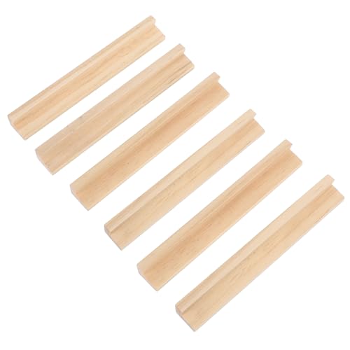 WOONEKY 6 Stück Holz Domino Halter Domino Fliesenständer Tragbar Für Zuhause Schule Reise Vielseitig Organisiert Anzeige Spielzubehör von WOONEKY