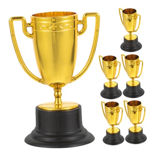 WOONEKY 6 Stück Mini Gold Pokale aus Langlebigem Kunststoff Kleine Trophäen für Sportwettkämpfe Schulpreise Partygeschenke Kompakt und Tragbar Auszeichnung für Feiern und Wiederverwendbar WOONEKY 6 Stück Mini Gold Pokale aus Langlebigem Kunststoff Kleine Trophäen für Sportwettkämpfe Schulpreise Partygeschenke Kompakt und Tragbar Auszeichnung für Feiern und Wiederverwendbar von WOONEKY