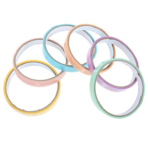 WOONEKY 6 Stück Teiliges Bunte Sticky Ball Klebebänder Seidiges Selbstklebendes Dekompressionsspielzeug Sicher und Vielseitig für DIY Basteln Stressabbau zu Hause Büro und Unterwegs WOONEKY 6 Stück Teiliges Bunte Sticky Ball Klebebänder Seidiges Selbstklebendes Dekompressionsspielzeug Sicher und Vielseitig für DIY Basteln Stressabbau zu Hause Büro und Unterwegs von WOONEKY
