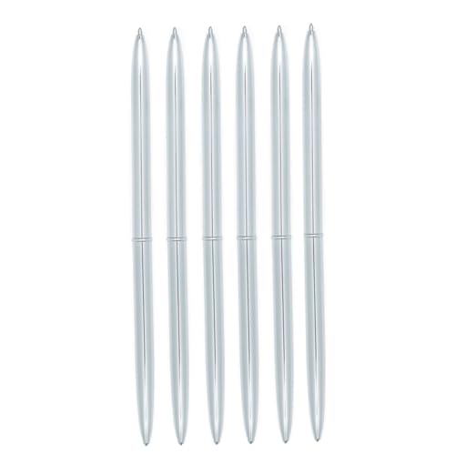 WOONEKY 6 Stück Teiliges Dualer Rotierender Metall Kugelschreiber mit Schwarzer Tinte Leichter Ergonomischer Schreibkomfort für Schule Büro und Alltag Silberfarbenes Design Langlebige WOONEKY 6 Stück Teiliges Dualer Rotierender Metall Kugelschreiber mit Schwarzer Tinte Leichter Ergonomischer Schreibkomfort für Schule Büro und Alltag Silberfarbenes Design Langlebige von WOONEKY