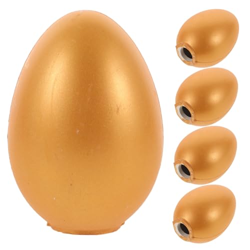 WOONEKY 6 Stück Teiliges Goldene Ostereier aus Befüllbar mit Süßigkeiten und Partyspielzeug für Hochzeit Feiertage und Stressabbau Geeignet WOONEKY 6 Stück Teiliges Goldene Ostereier aus Befüllbar mit Süßigkeiten und Partyspielzeug für Hochzeit Feiertage und Stressabbau Geeignet von WOONEKY