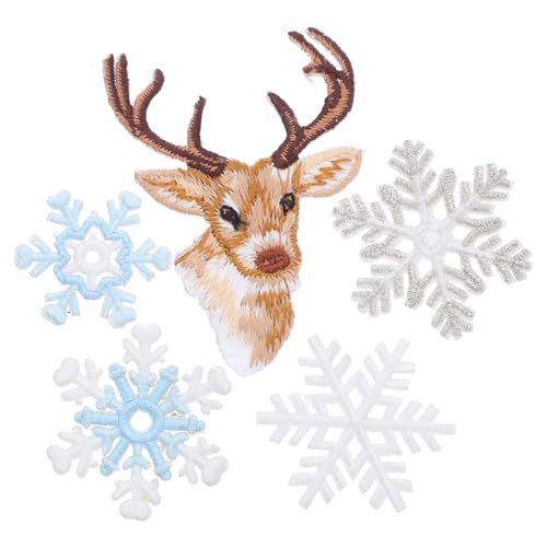 WOONEKY 6 Stück Teiliges Goldene Schneeflocken Stickerei Patches zum Aufnähen und Aufbügeln DIY Applikationen für Kleidung Jacken Hüte Festliche Schimmernde Verzierungen für Individuelle WOONEKY 6 Stück Teiliges Goldene Schneeflocken Stickerei Patches zum Aufnähen und Aufbügeln DIY Applikationen für Kleidung Jacken Hüte Festliche Schimmernde Verzierungen für Individuelle von WOONEKY