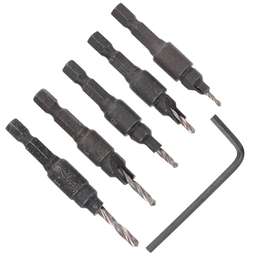 WOONEKY 6 Stück Teiliges Holzbohrer Set für Hochwertige Bohrer für Präzises Bohren von Möbeln Langlebig für Holzprodukte und Beschläge WOONEKY 6 Stück Teiliges Holzbohrer Set für Hochwertige Bohrer für Präzises Bohren von Möbeln Langlebig für Holzprodukte und Beschläge von WOONEKY