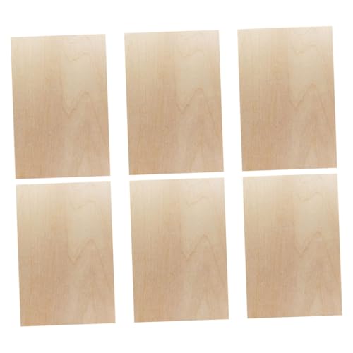 WOONEKY 6 Stück Teiliges Unbehandelte Rechteckige Holzscheiben Dünne Holzplatten für DIY Bastelmaterialien Natürliche Holzstücke für Geschenklabels Hochzeitsdeko Malerei und Heimdekoration WOONEKY 6 Stück Teiliges Unbehandelte Rechteckige Holzscheiben Dünne Holzplatten für DIY Bastelmaterialien Natürliche Holzstücke für Geschenklabels Hochzeitsdeko Malerei und Heimdekoration von WOONEKY