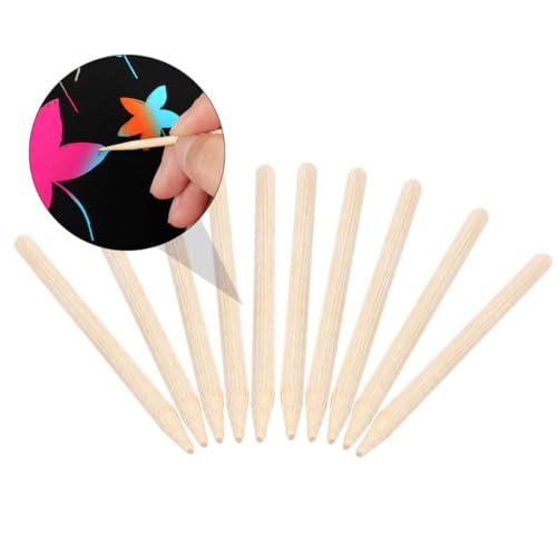 WOONEKY 60 Stück Teiliges Bambus Scratch Painting Sticks Kratzstifte Langlebig Glatt ohne Grate Vielseitig für DIY Kunsthandwerk und Kreative Kratzbilder Geeignet WOONEKY 60 Stück Teiliges Bambus Scratch Painting Sticks Kratzstifte Langlebig Glatt ohne Grate Vielseitig für DIY Kunsthandwerk und Kreative Kratzbilder Geeignet von WOONEKY