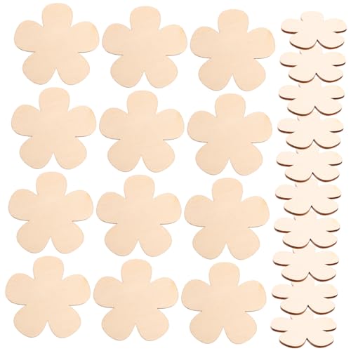 WOONEKY 60 Stück Teiliges Unvollendeter Holzblumen Bastelstücke aus Glattem Naturholz für DIY Kreative Kunstprojekte Valentinstag Dekoration Holzstücke zum Bemalen und Gestalten WOONEKY 60 Stück Teiliges Unvollendeter Holzblumen Bastelstücke aus Glattem Naturholz für DIY Kreative Kunstprojekte Valentinstag Dekoration Holzstücke zum Bemalen und Gestalten von WOONEKY