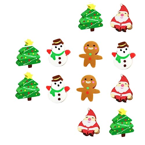 WOONEKY 60 Stück Weihnachtsradierer Santa Schneemann Cartoon Radierer für Schule Basteln Weihnachten Sichere Materialien Lustige Sammelobjekte und Partybedarf WOONEKY 60 Stück Weihnachtsradierer Santa Schneemann Cartoon Radierer für Schule Basteln Weihnachten Sichere Materialien Lustige Sammelobjekte und Partybedarf von WOONEKY
