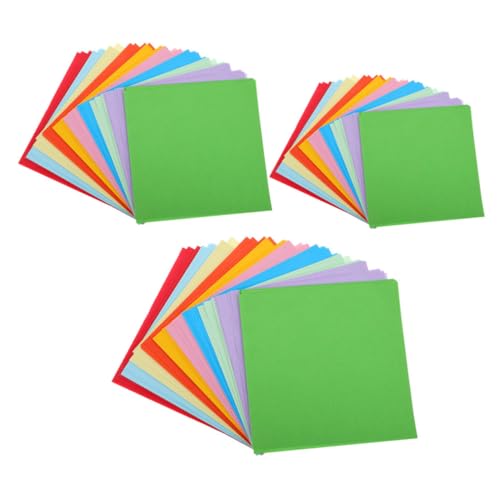 WOONEKY 600 Blatt Origami Papier für Farben Quadratisches Bastelpapier für Kreative Diy Projekte für Faltkunst und Geschenkdekorationen von WOONEKY
