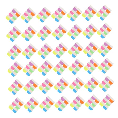 WOONEKY 600 Stück Bunte Haftmarker Selbstklebende Index Tabs für Notizen Beschreibbare Seitenmarker Verschiedenen Farben Transparent für Schule und Bürobedarf von WOONEKY