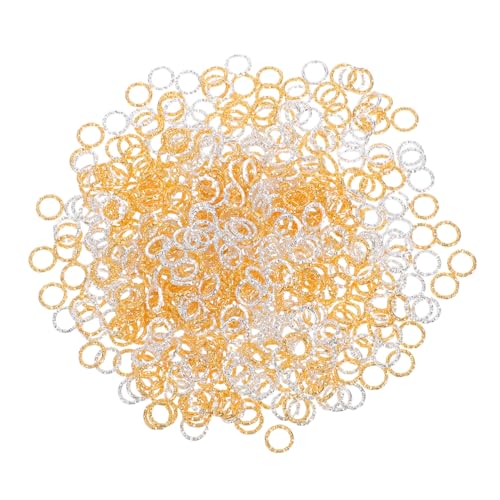 WOONEKY 600 Stück Verdrehte Öffnung Ringe Gold Silber Metall Verbinder Schmuckzubehör DIY Schmuckherstellung Verstellbare Verbinder für Halsketten Armbänder WOONEKY 600 Stück Verdrehte Öffnung Ringe Gold Silber Metall Verbinder Schmuckzubehör DIY Schmuckherstellung Verstellbare Verbinder für Halsketten Armbänder von WOONEKY