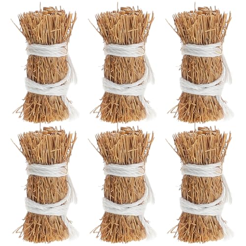 WOONEKY 6stücke Künstliche Heuballen Zum Basteln Kleine Miniatur-kunstheuhaufen Für Puppenhäuser Tischdekorations-heu DIY-sandtischdeko Miniatur-heuballen Für Miniaturszenen WOONEKY 6stücke Künstliche Heuballen Zum Basteln Kleine Miniatur-kunstheuhaufen Für Puppenhäuser Tischdekorations-heu DIY-sandtischdeko Miniatur-heuballen Für Miniaturszenen von WOONEKY