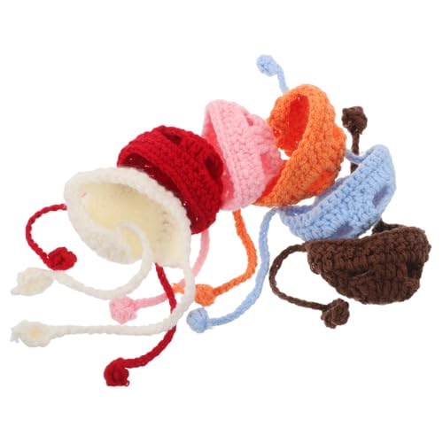 WOONEKY 6stücke Strickmützen Für Puppen Winzige Haustiermützen Aus Garn Miniaturmützen Kleine Mützen Für Puppenköpfe DIY Puppenmützen Mützen Für Tierdekorationszubehör WOONEKY 6stücke Strickmützen Für Puppen Winzige Haustiermützen Aus Garn Miniaturmützen Kleine Mützen Für Puppenköpfe DIY Puppenmützen Mützen Für Tierdekorationszubehör von WOONEKY