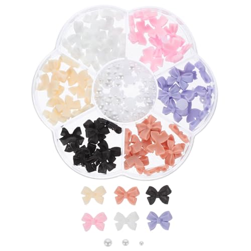 WOONEKY 7Gitter Charms mit Perlen und Schleifen Maniküre Dekorationen für Nail Art Langlebig und Vielseitig für Hochzeiten Partys und Besondere Anlässe WOONEKY 7Gitter Charms mit Perlen und Schleifen Maniküre Dekorationen für Nail Art Langlebig und Vielseitig für Hochzeiten Partys und Besondere Anlässe von WOONEKY
