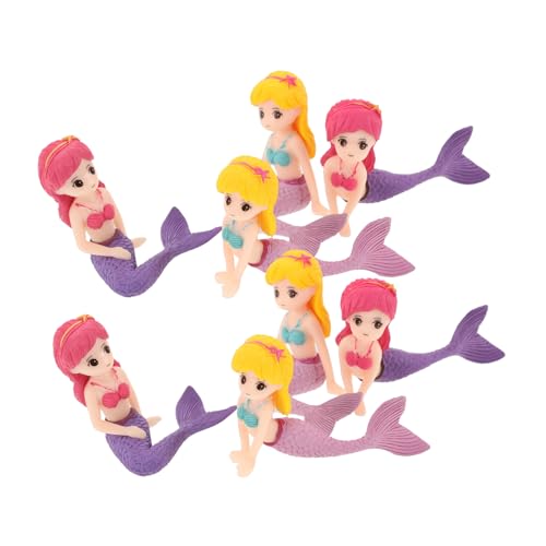 WOONEKY 8 Stück Teiliges Meerjungfrau Deko Resin Figuren für Kuchen und Tischdekoration Miniatur Ocean Ornamente Ergänzung für Meerjungfrau Themenpartys WOONEKY 8 Stück Teiliges Meerjungfrau Deko Resin Figuren für Kuchen und Tischdekoration Miniatur Ocean Ornamente Ergänzung für Meerjungfrau Themenpartys von WOONEKY
