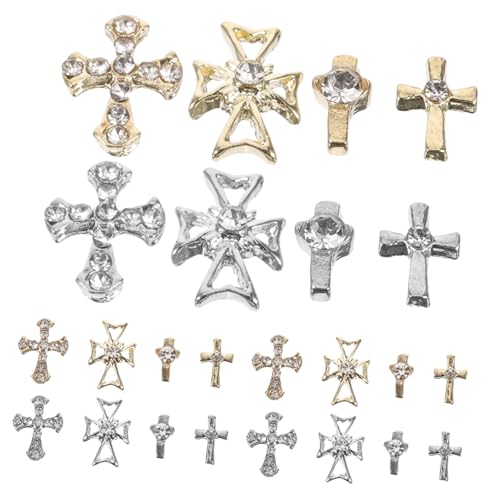 WOONEKY 80 Stück Legierungskreuz Schmuck, Nagelschmuck Anhänger, Nagel Strasssteine, Nagel Anhänger, Strasssteine, Nagel Dekorationen, Nagel Juwelen, Nagel Dekoration, Nagel Anhänger, WOONEKY 80 Stück Legierungskreuz Schmuck, Nagelschmuck Anhänger, Nagel Strasssteine, Nagel Anhänger, Strasssteine, Nagel Dekorationen, Nagel Juwelen, Nagel Dekoration, Nagel Anhänger, von WOONEKY