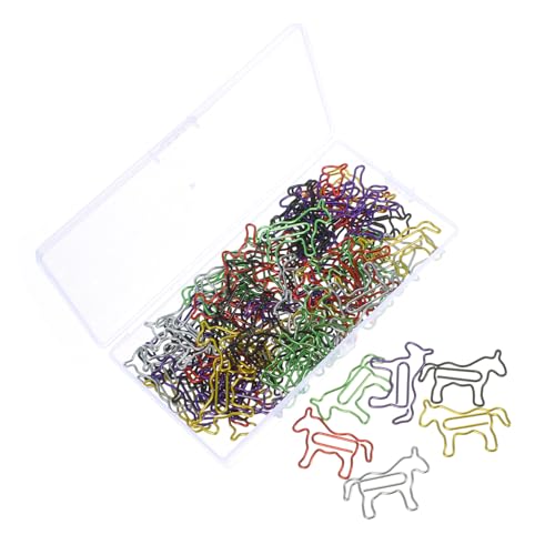 WOONEKY 80 Stück Teiliges Bunte Metall Büroklammern Kleine Pferde Design Dekorative Paperclips Vielseitig für Akten Organisation Notizen und DIY Anwendungen WOONEKY 80 Stück Teiliges Bunte Metall Büroklammern Kleine Pferde Design Dekorative Paperclips Vielseitig für Akten Organisation Notizen und DIY Anwendungen von WOONEKY
