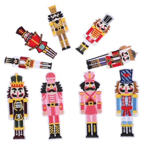 WOONEKY 9 Stück Teiliges Bestickte Weihnachtsaufnäher Bügelflicken für Kleidung Reparaturflicken mit Bunten Motiven für Jacken Shirts Rucksäcke und DIY Dekoration WOONEKY 9 Stück Teiliges Bestickte Weihnachtsaufnäher Bügelflicken für Kleidung Reparaturflicken mit Bunten Motiven für Jacken Shirts Rucksäcke und DIY Dekoration von WOONEKY