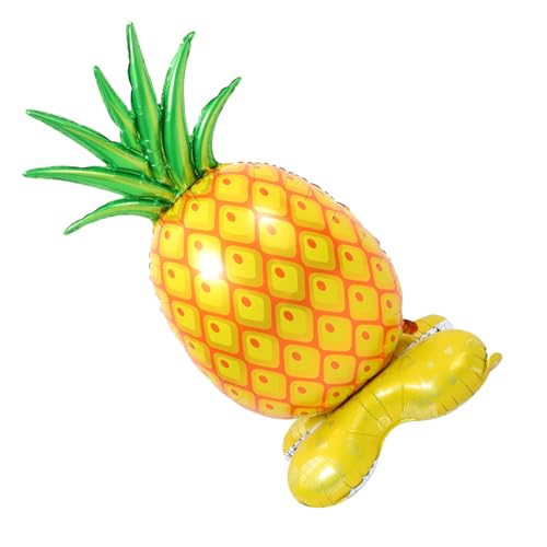 WOONEKY Ananas Folienballon Hawaii Party Deko Aufstellbar Lebendige Farben Großes Design Vielseitiger Sommer Geburtstagsballon Auffällige Fotorequisite von WOONEKY