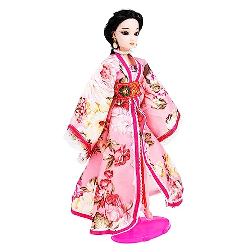 WOONEKY Chinesische Han Doll mit Traditioneller Kleidung Gelenkige Bewegliche Puppe für Dekoration für Feste und Partys von WOONEKY
