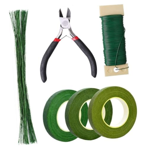 WOONEKY DIY Floristik Werkzeug Set Teilig mit Floristenband Doppelseitigem Klebeband Blumenstieldraht Papierwickeldraht und Schere für Trockenblumen Basteln und Geschenkverpackung WOONEKY DIY Floristik Werkzeug Set Teilig mit Floristenband Doppelseitigem Klebeband Blumenstieldraht Papierwickeldraht und Schere für Trockenblumen Basteln und Geschenkverpackung von WOONEKY