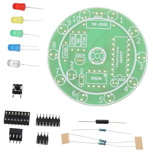 WOONEKY DIY Lötkit mit Robustem Kunststoff Übungsplatine zum Lötenlernen Elektronik Trainingsboard für Anfänger und Jugendliche Praktisches Schweiß Elektronik Übungsset für Schule und WOONEKY DIY Lötkit mit Robustem Kunststoff Übungsplatine zum Lötenlernen Elektronik Trainingsboard für Anfänger und Jugendliche Praktisches Schweiß Elektronik Übungsset für Schule und von WOONEKY