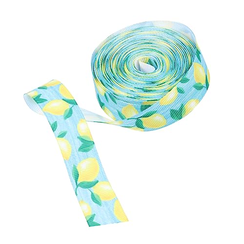 WOONEKY Dekoratives Geschenkband Zitronenmuster Breit Sommerparty Schleifenband für DIY Geschenkverpackung Bastelbedarf und Partydekoration WOONEKY Dekoratives Geschenkband Zitronenmuster Breit Sommerparty Schleifenband für DIY Geschenkverpackung Bastelbedarf und Partydekoration von WOONEKY