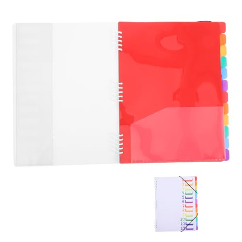 WOONEKY Dokumenten Organizer Lagig Fächermappe aus Robustem PP Material Weiß mit Register Tabs für Schule Büro Zuhause Langlebig Leicht und Vielseitig für Geordnete Ablage von WOONEKY
